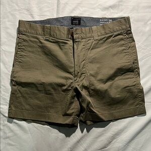 Men's Olive Green Chino Shorts